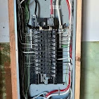 New breaker panel with circuits landed